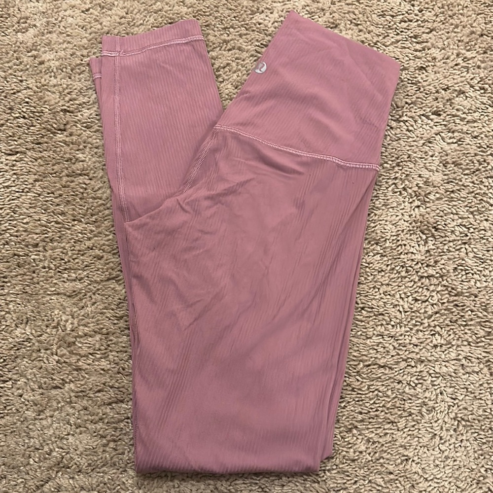 Lululemon align 25” - velvet dust ribbed legging